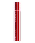 Sample red pink scallop stripes