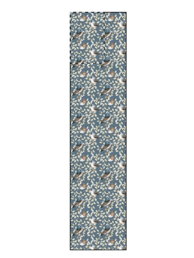 Sample birds and white berries navy