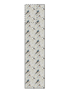 Sample birds and white berries beige