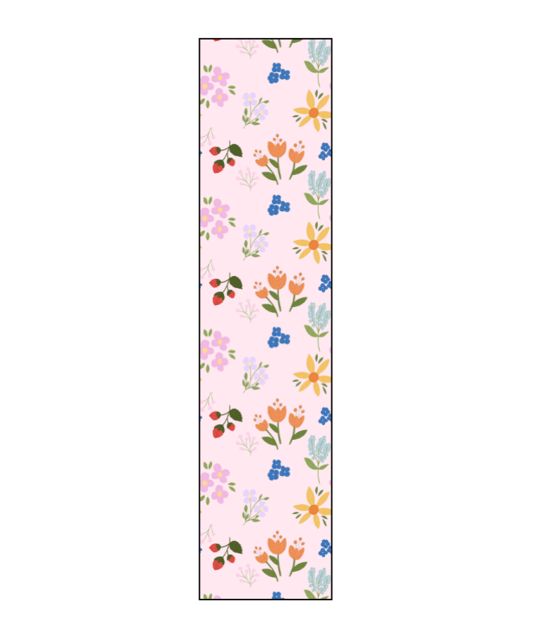 Colorful meadow pink wallpaper