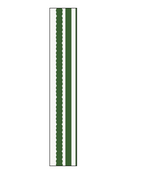 Green scallop stripes wallpaper