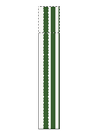 Sample scallop stripes green
