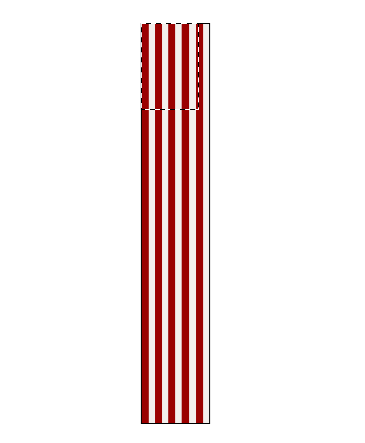 Sample red stripes