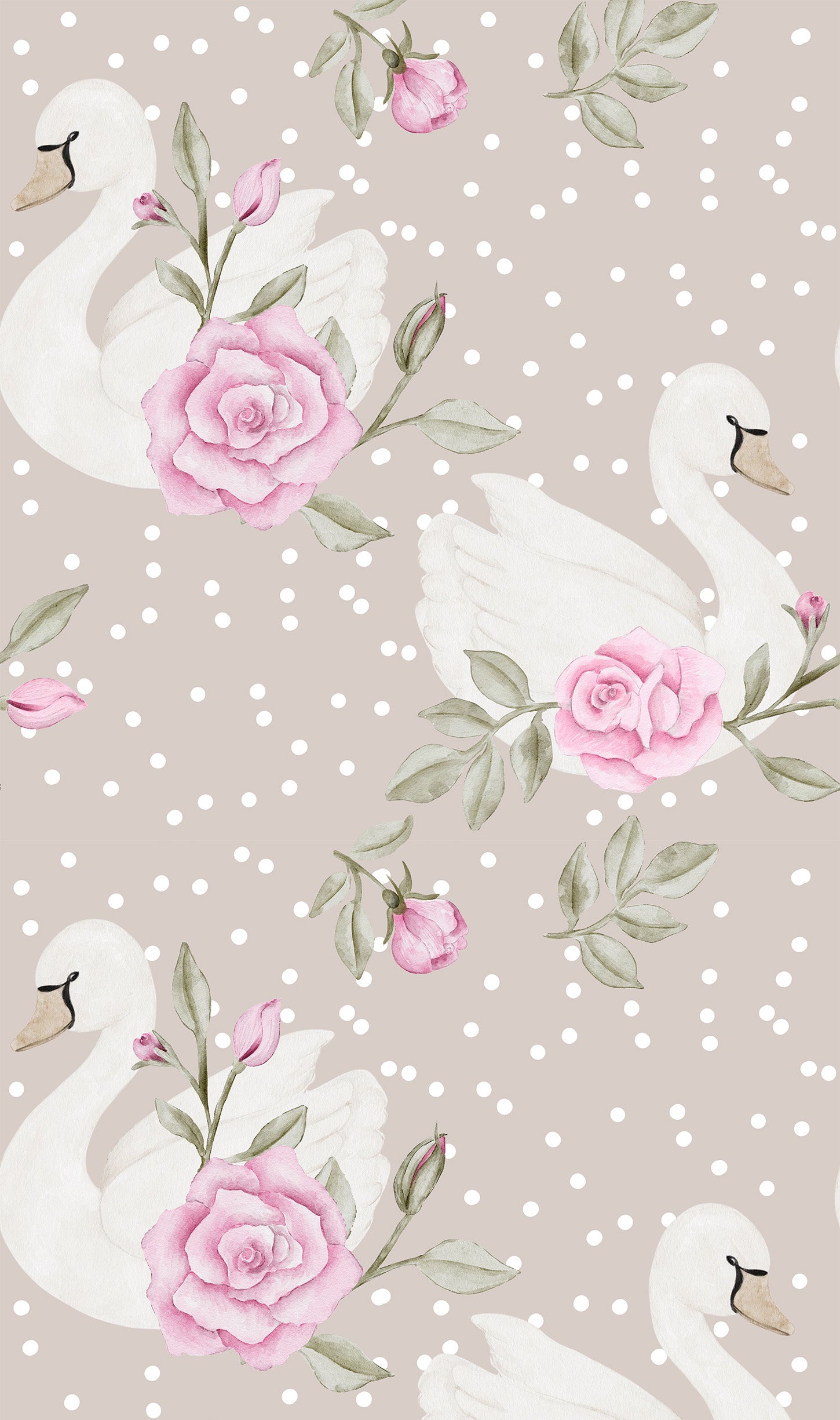Birds-Swan lake wallpaper